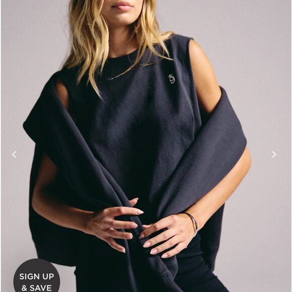 Spiritual Gangster SG Monogram Crop Tank Vintage Black M NWT in packaging - Picture 4 of 7